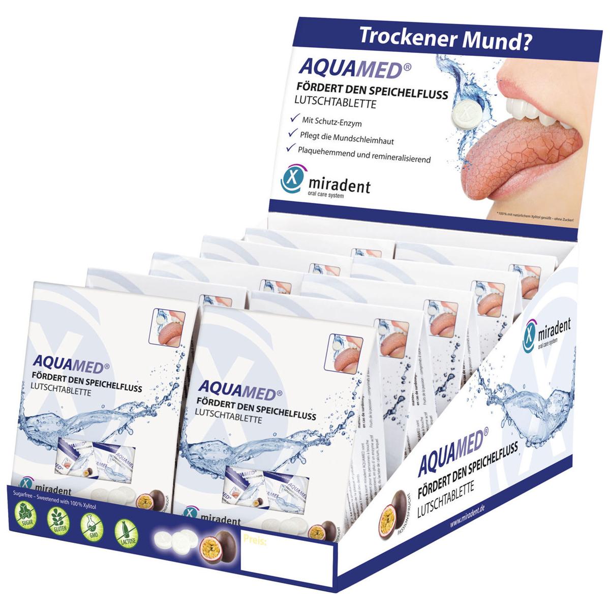 AQUAMED® Mundtrockenheits-Lutschtabletten - Packung 10 x 26 Stück