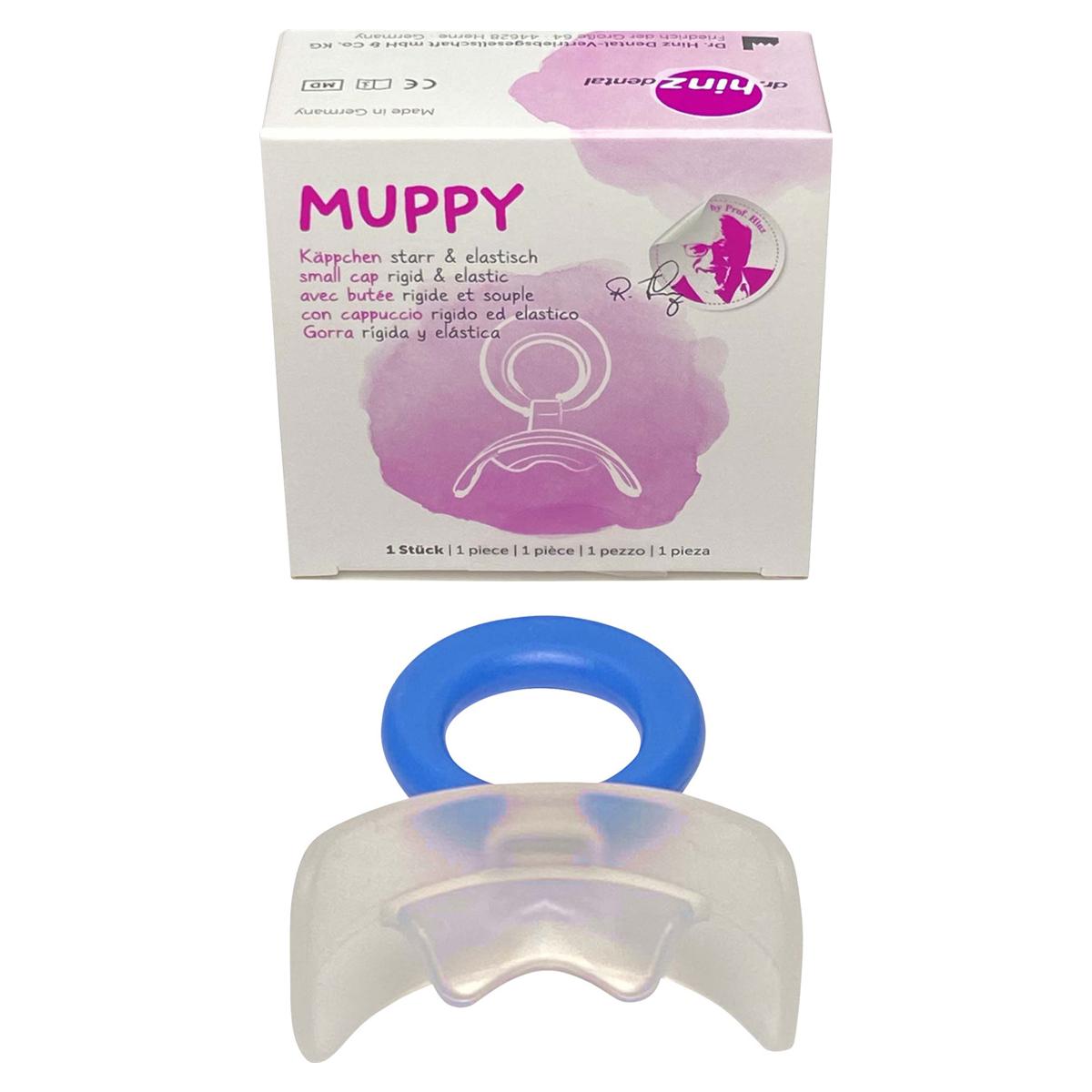 Muppy® Käppchen, elastisch - Größe II, groß (blauer Ring) für das frühe Wechselgebiss