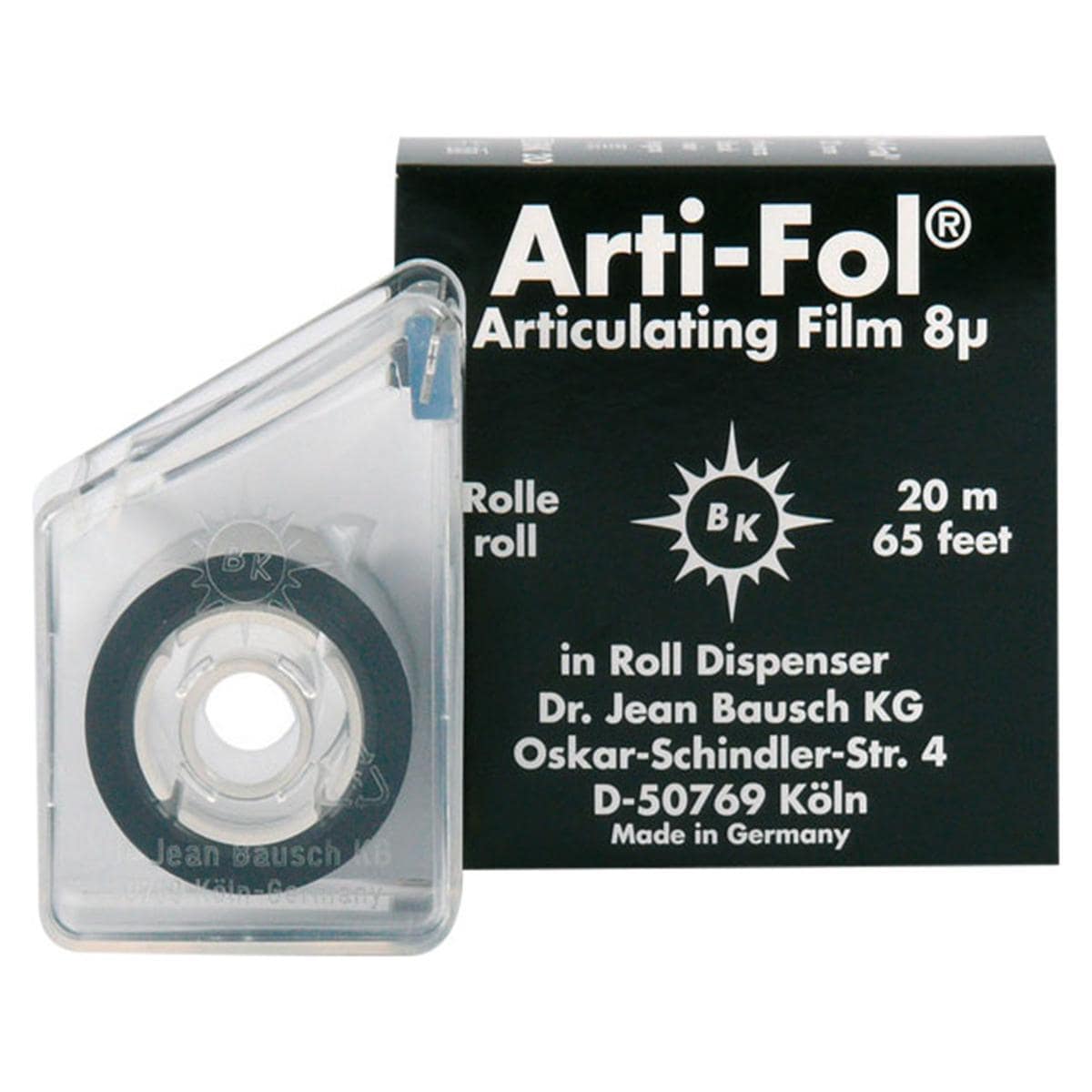 Bausch Arti-Fol® einseitig 22 mm - BK 20, schwarz, Spender 20 m