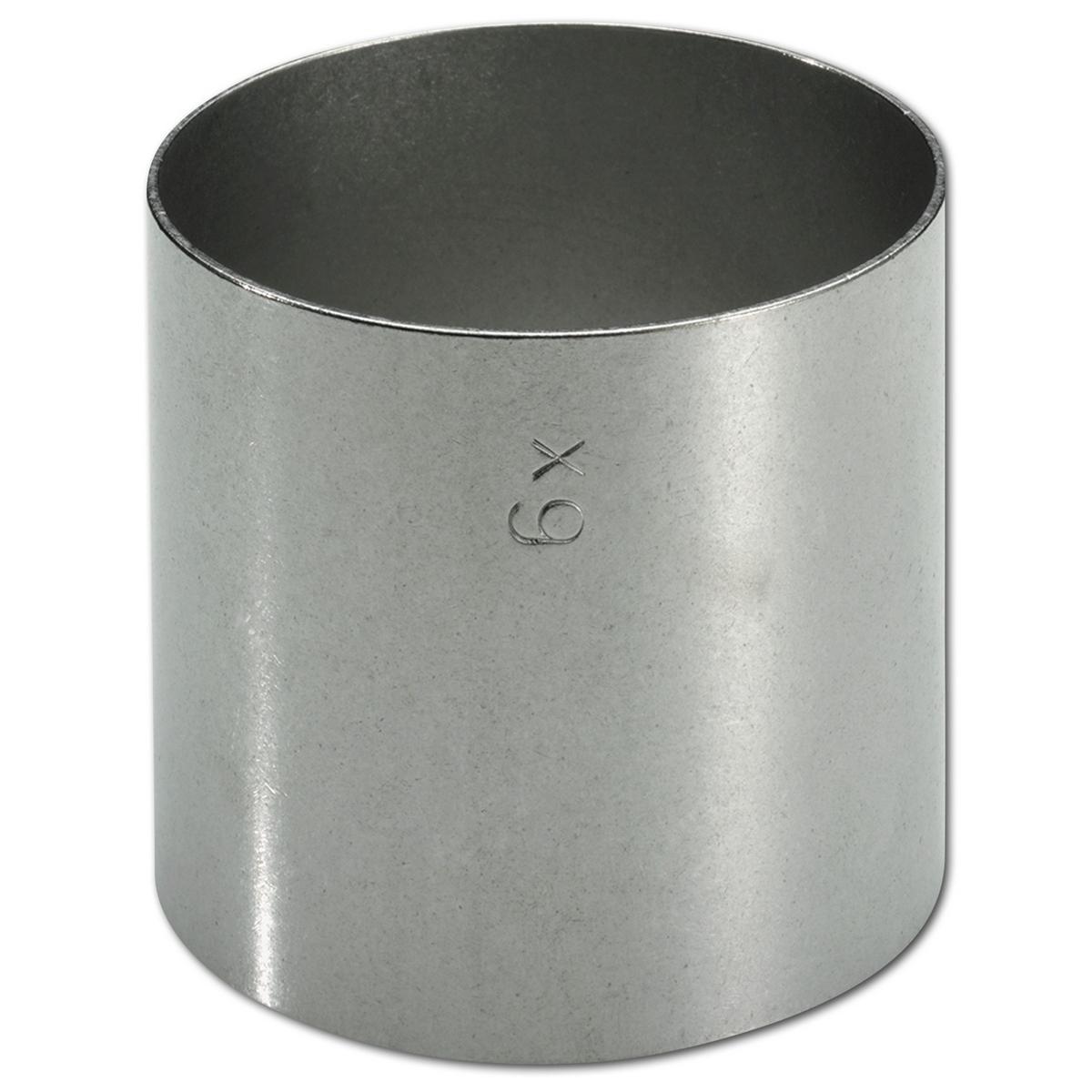 Muffelring aus Edelstahl - Größe 6, Ø 65 mm