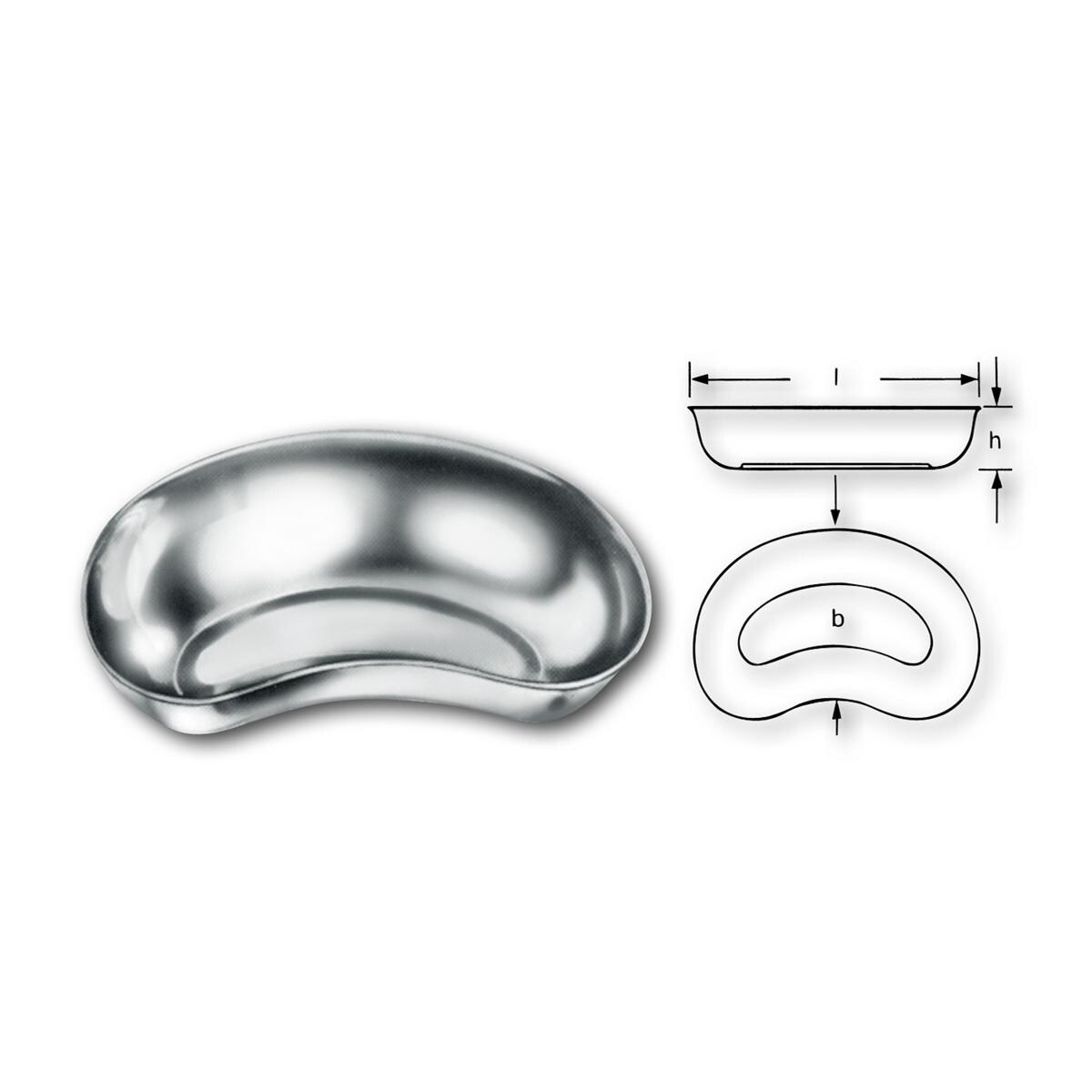 Nierenschale Edelstahl - Größe 170 x 100 x 35 mm