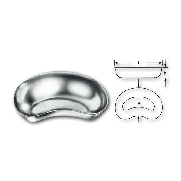 Nierenschale Edelstahl - Größe 170 x 100 x 35 mm
