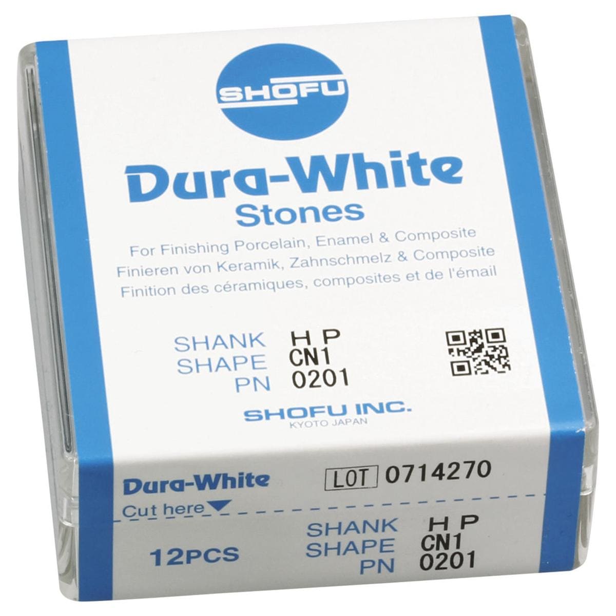 Dura-White® Schaft H - Figur CN1, ISO 024, Packung 12 Stück