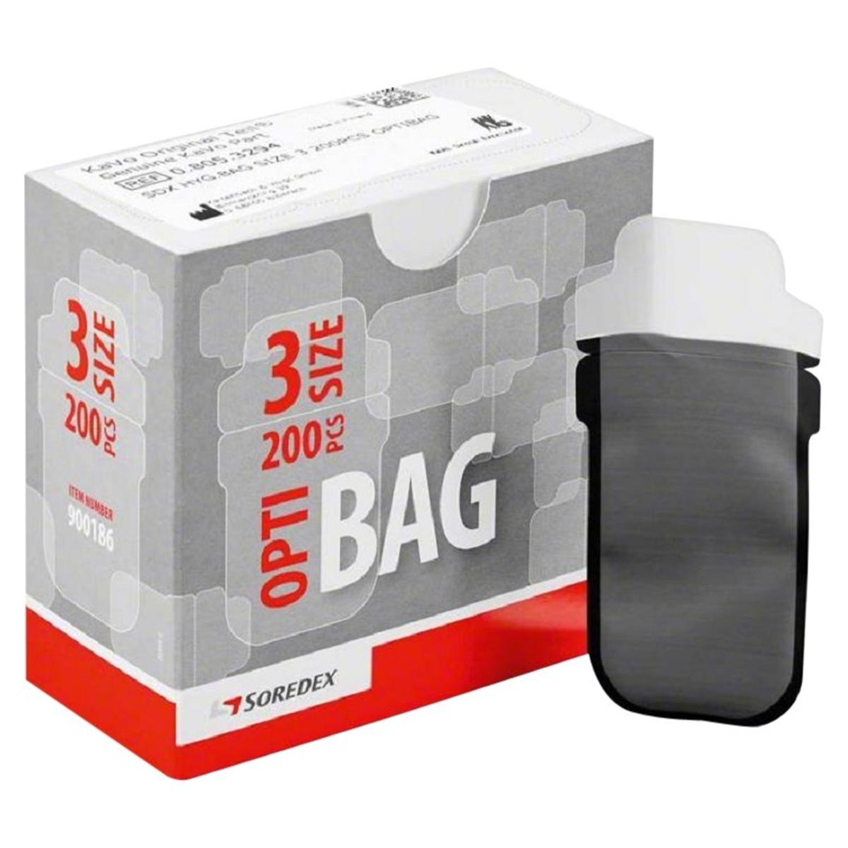 OPTIBAG - Schutzhüllen - Größe 3, 2,7 x 5,4 cm, Packung 200 Stück