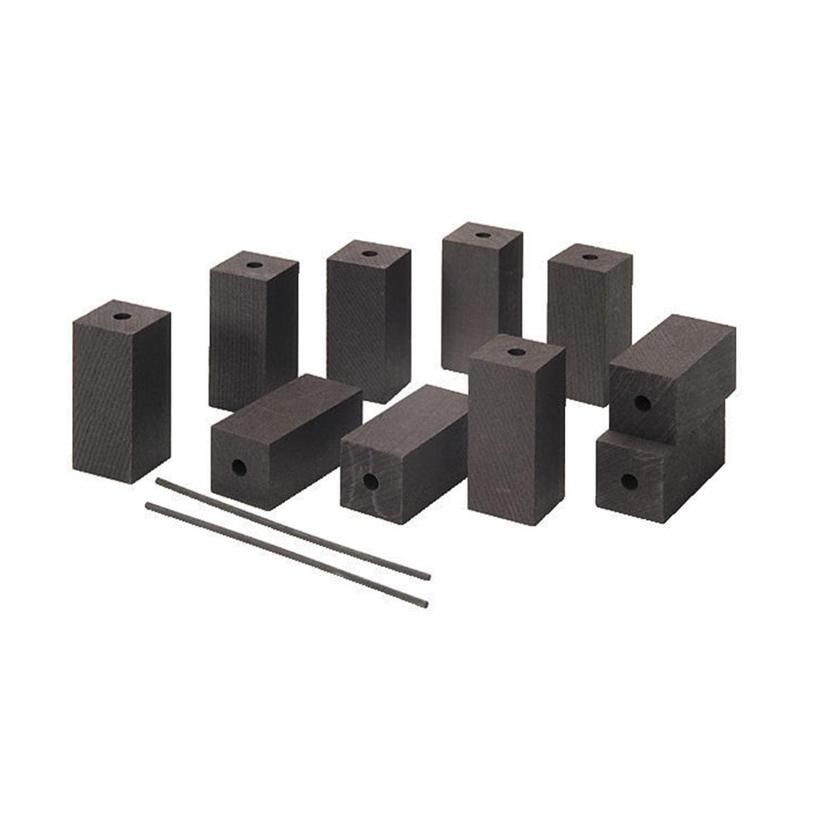 Aktiv-Karbon - Packung 10 Stück und 2 Haltestifte