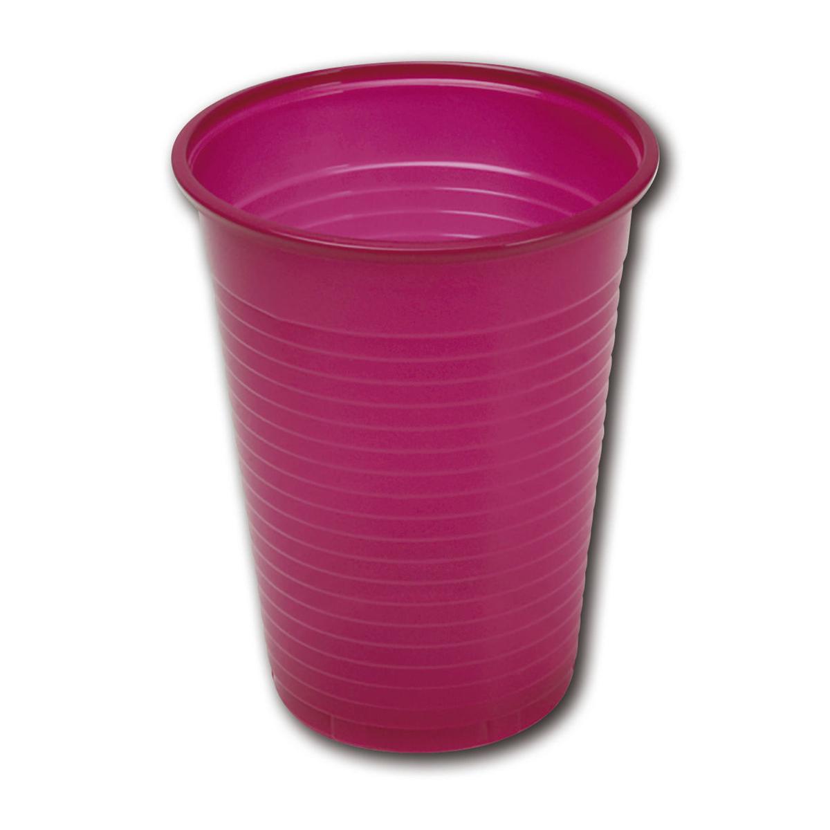 Monoart® Mundspülbecher Einfarbig, 3.000 Stück - Weinrot