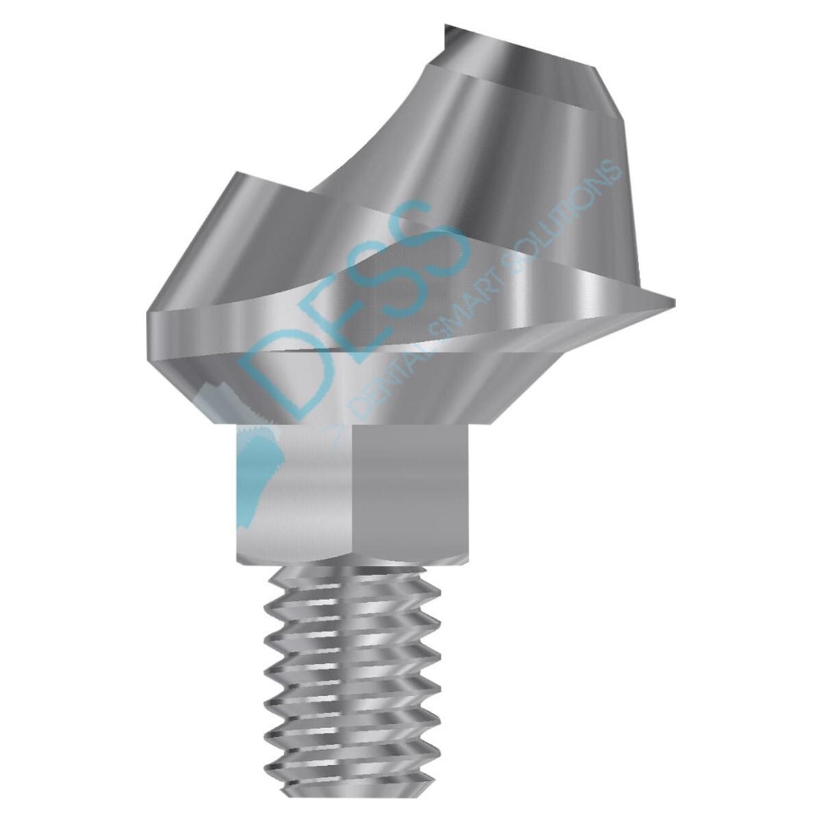 Multi-unit® Abutments NP Ø 3,5 mm - kompatibel mit Zimmer Screw-Vent® - Höhe 2,5 mm, 17° gewinkelt, mit Rotationsschutz