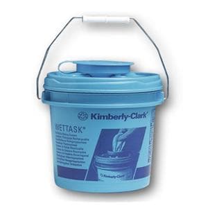 WETTASK® DS Rollen Wischtuch Spender - Blau, Spendereimer 4,5 Liter