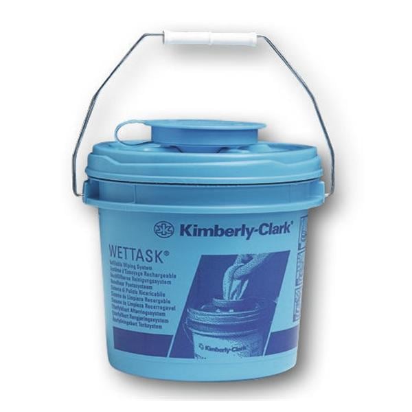 WETTASK® DS Rollen Wischtuch Spender - Blau, Spendereimer 4,5 Liter