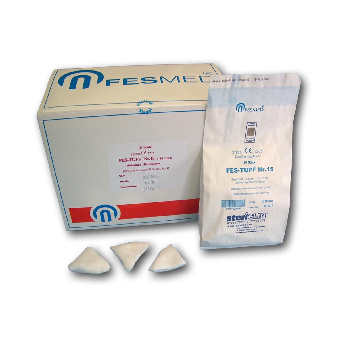 FES-TUPF® unsteril - Nr. 4, Erbse, Packung 500 Stück