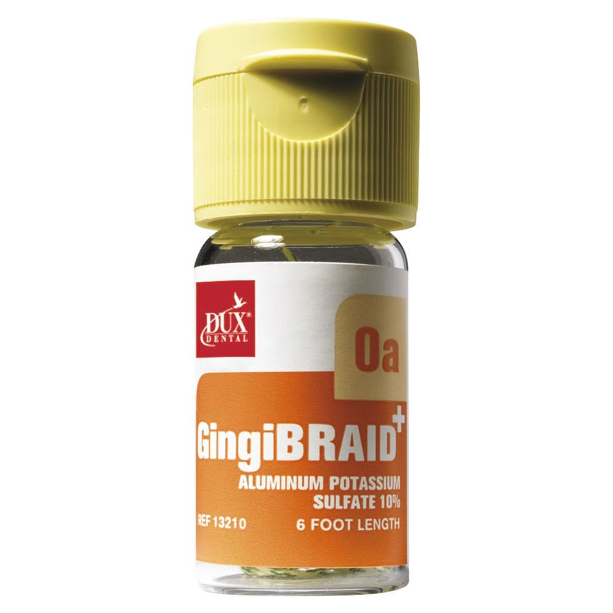 GingiBRAID+ Geflochtene Fäden, imprägniert - Größe 0a, gelb, Packung 183 cm