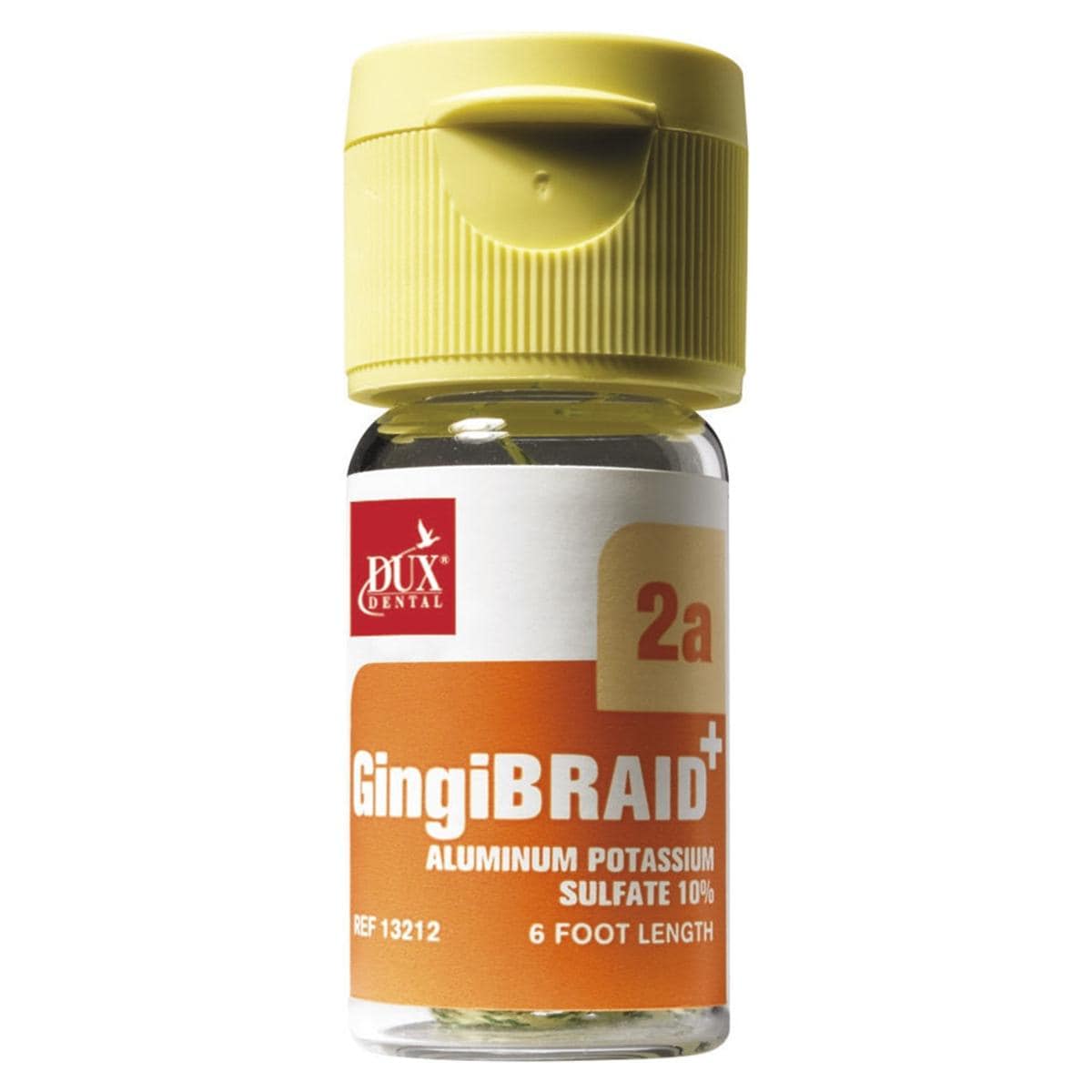 GingiBRAID+ Geflochtene Fäden, imprägniert - Größe 2a, gelb-grün, Packung 183 cm