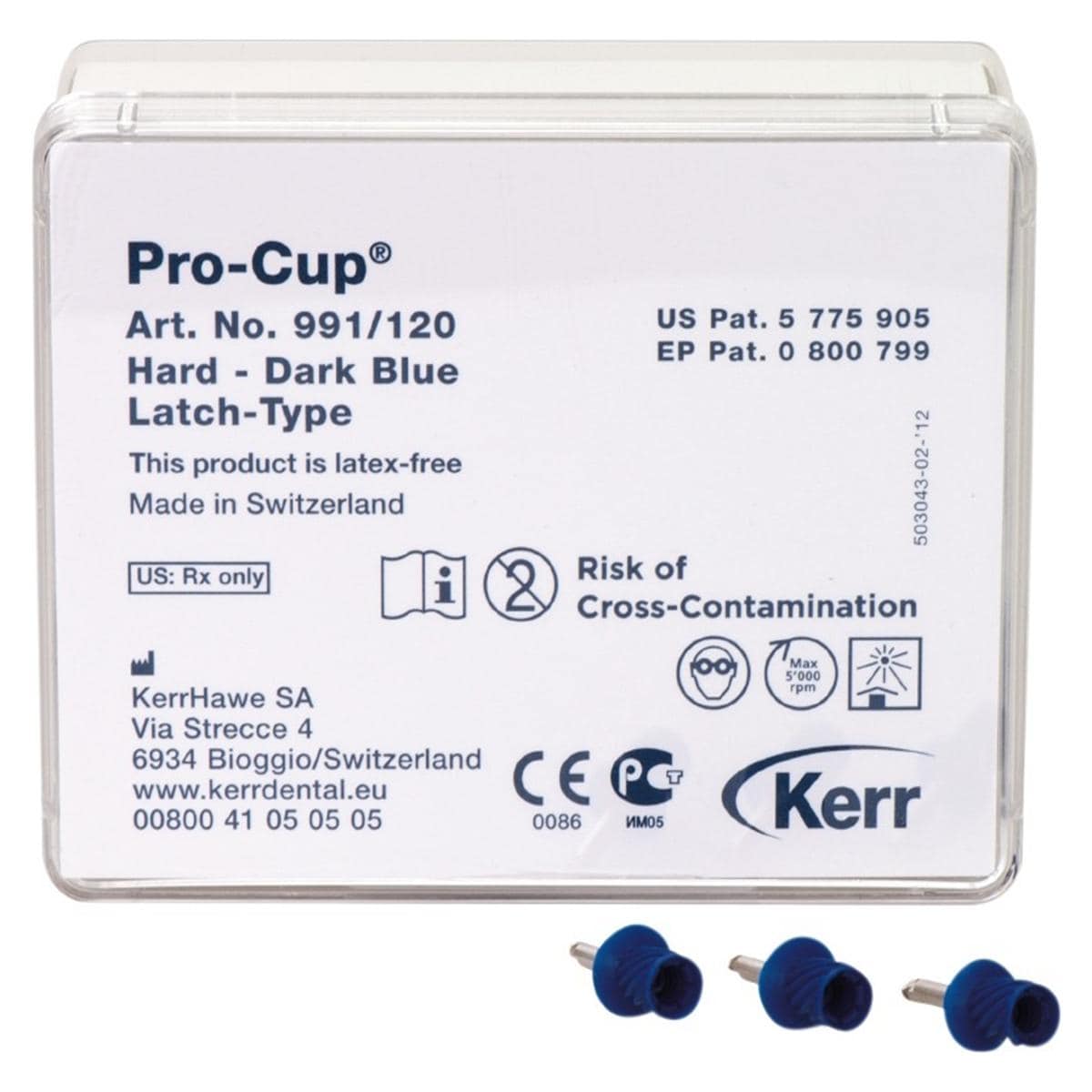 Pro-Cup™ Latch-Type - Dunkelblau, hart, Packung 120 Stück