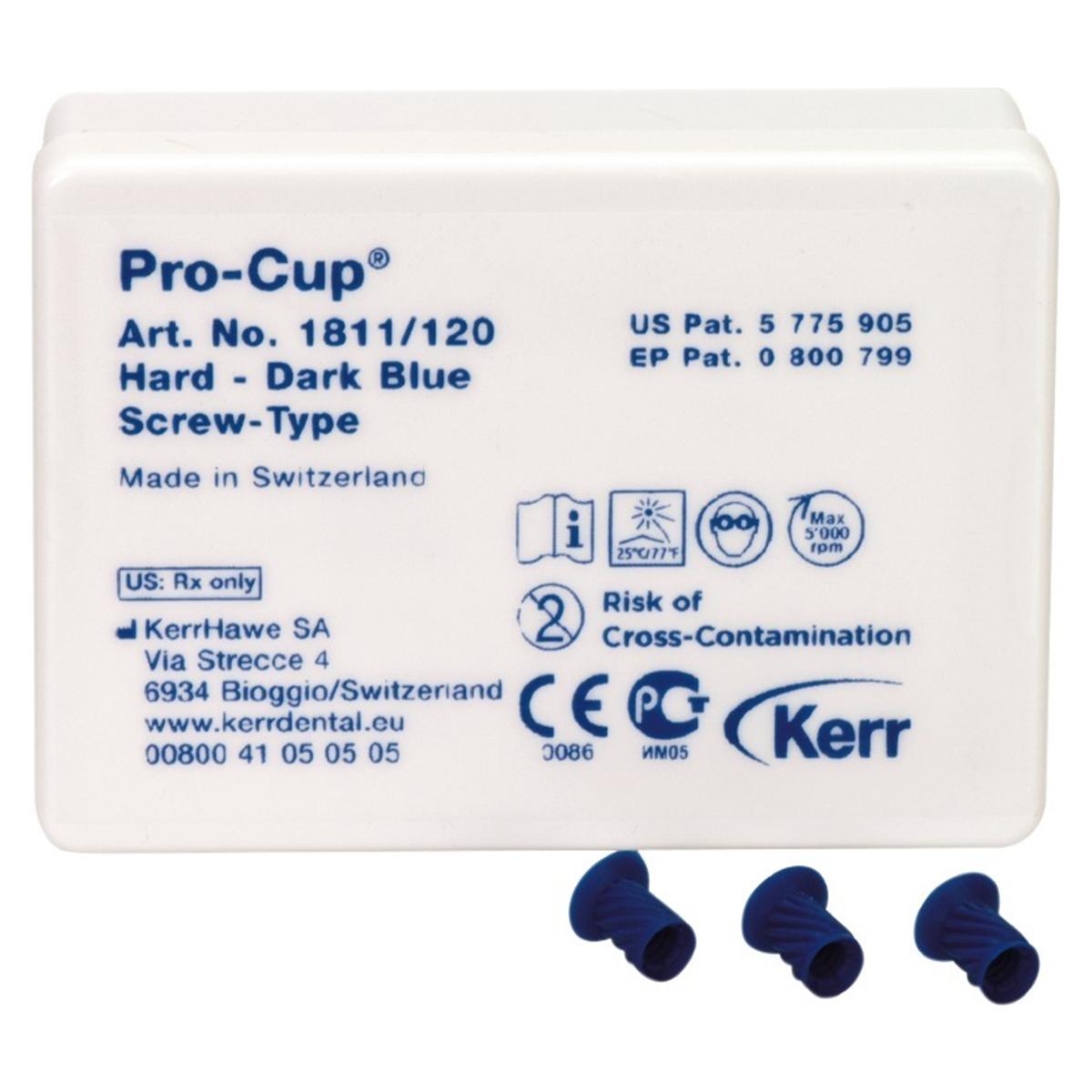 Pro-Cup™ Screw-Type - Dunkelblau, hart, Packung 120 Stück