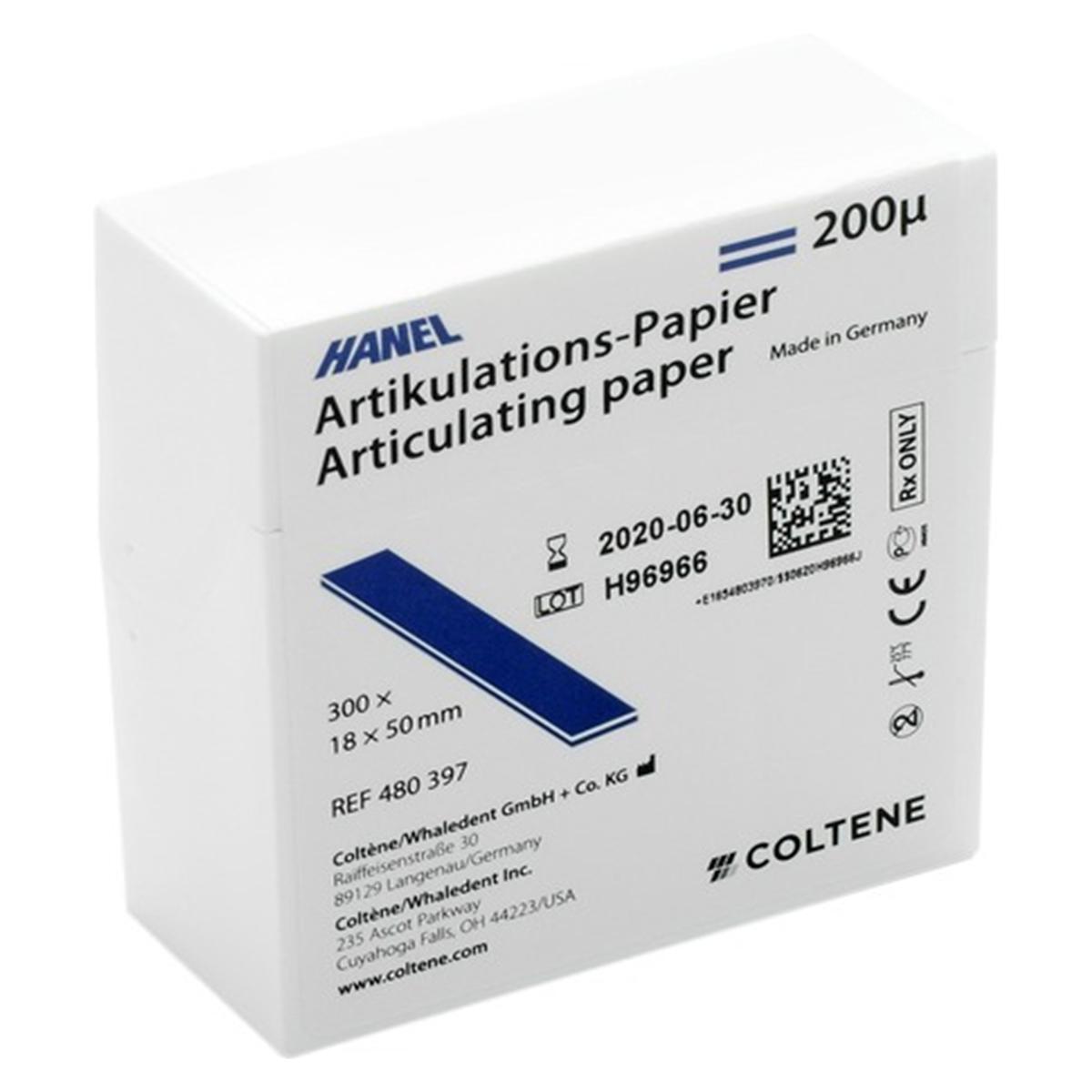 roeko Hanel Artikulationspapier 200 µ - Blau, Spenderbox 300 Blatt