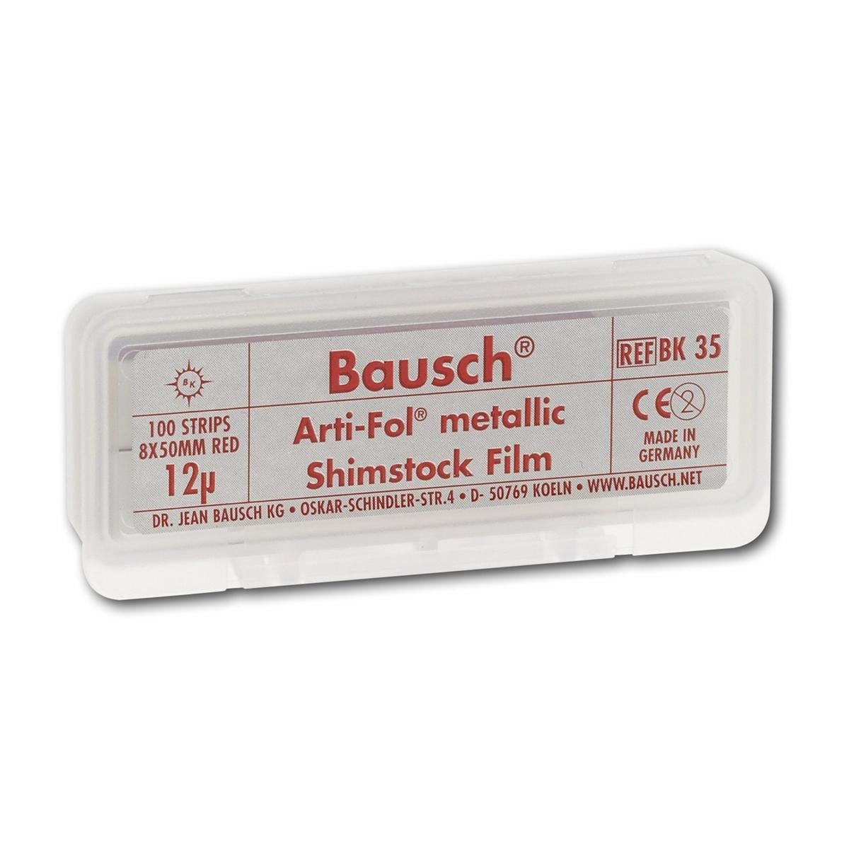 Bausch Arti-Fol® metallic - BK 35, rot, einseitig, Breite 8 mm, Heft 100 Blatt