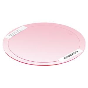 BIOCRYL® C Ø 125 mm (rund) - Rosa-transparent, Stärke 2,0 mmm, Packung 100 Stück
