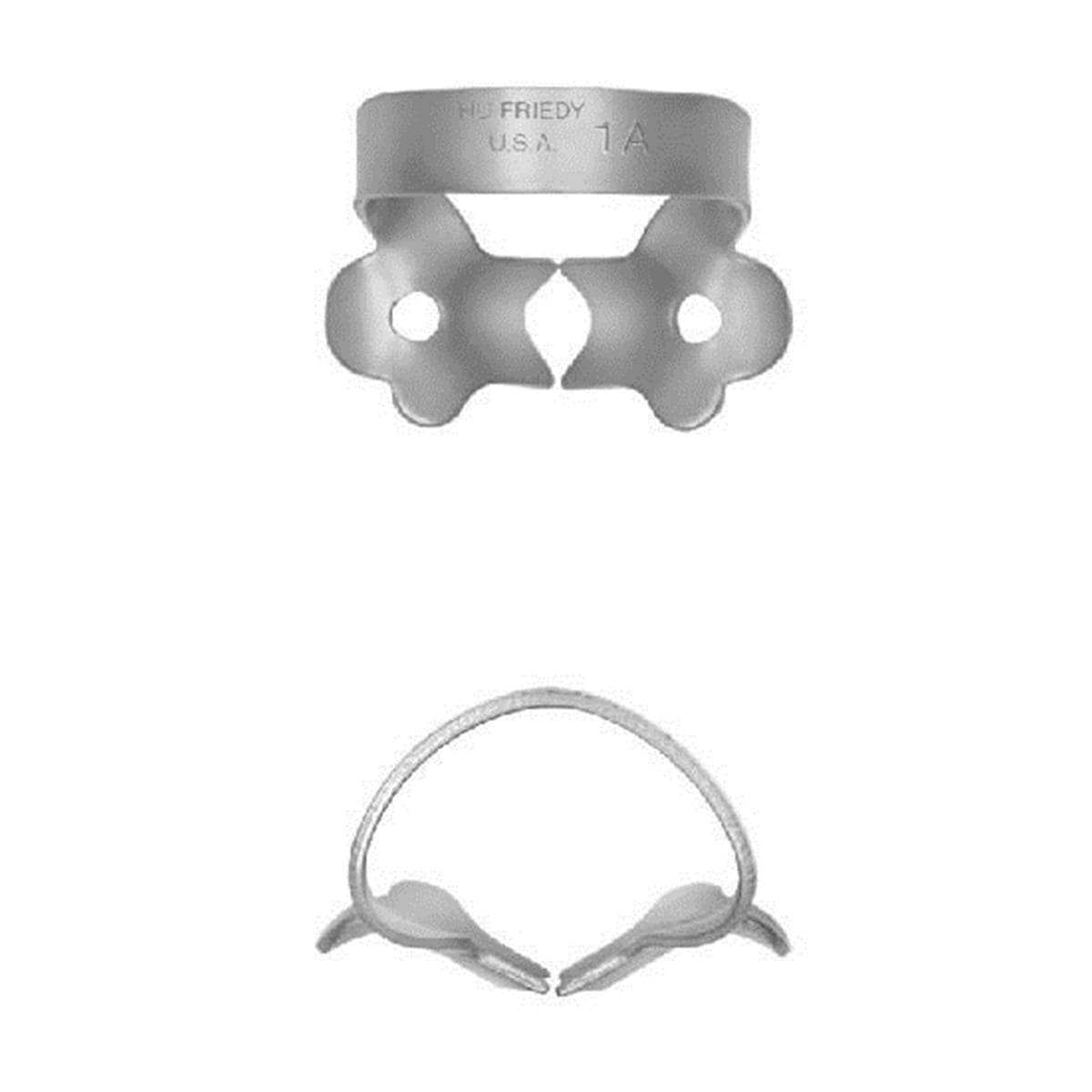 Kofferdam-Klammer - Prämolaren - Figur 1A, Eckzahn und Prämolar