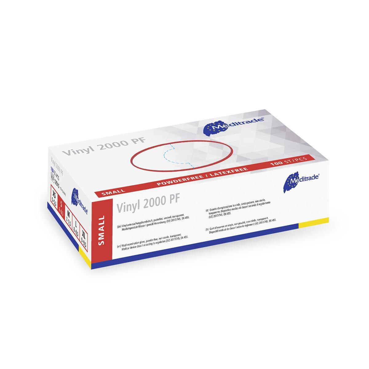 Vinyl 2000 Handschuhe puderfrei - Größe S, Packung 100 Stück