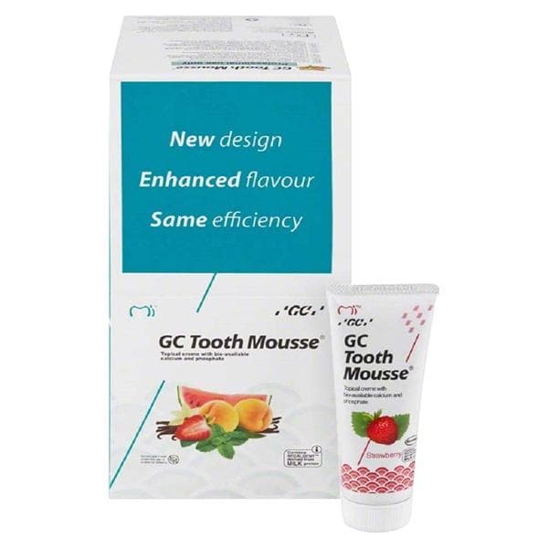 GC Tooth Mousse - Standardpackung - Erdbeere, Packung 10 x 40 g