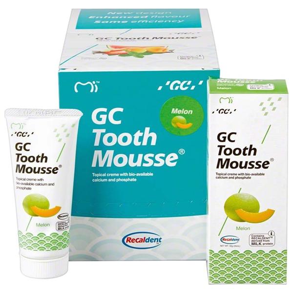 GC Tooth Mousse - Standardpackung - Melone, Packung 10 x 40 g