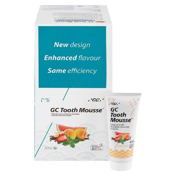 GC Tooth Mousse - Standardpackung - Tutti-Frutti, Packung 10 x 40 g