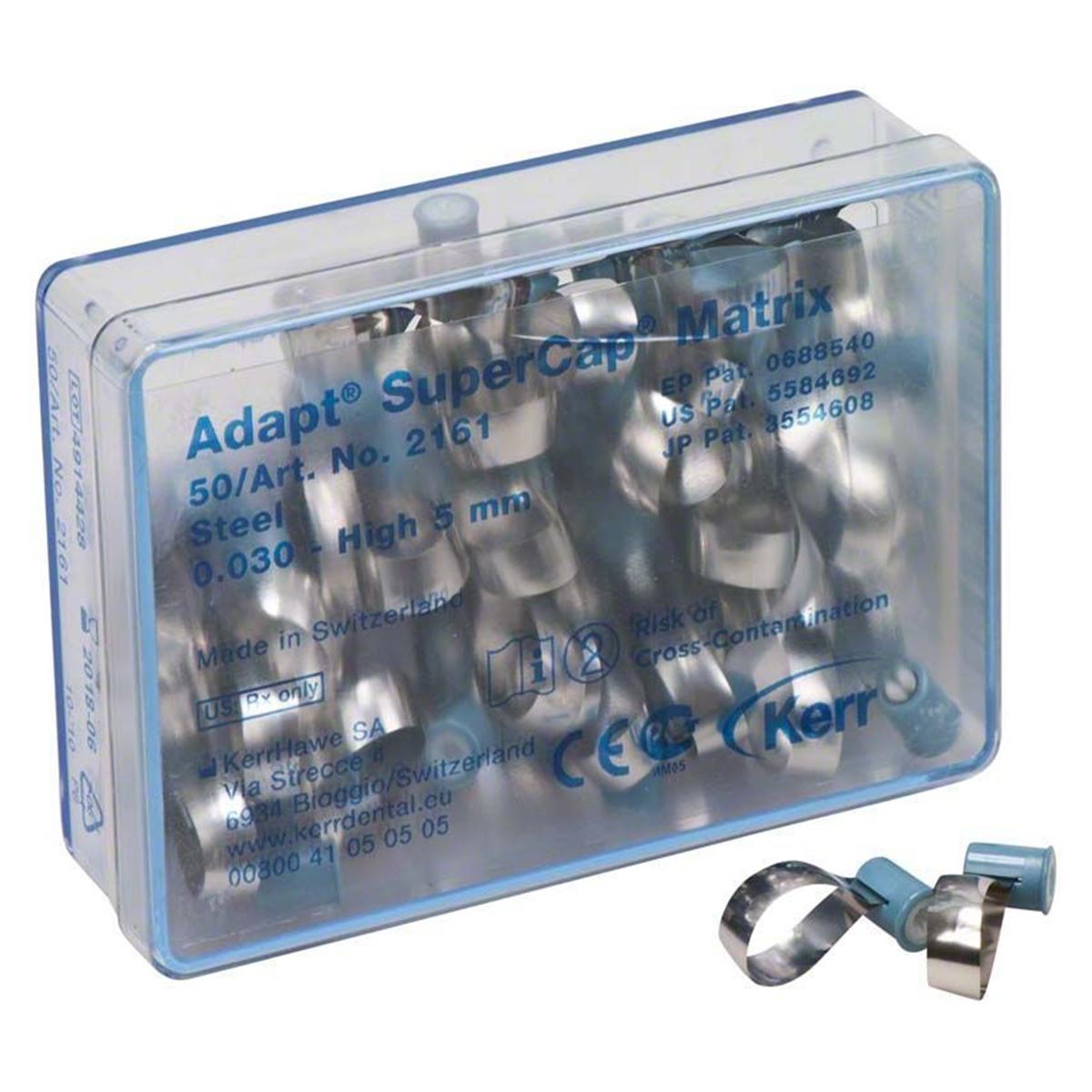 Adapt™ SuperCap™ Matrix - Stahl, Stärke 0,030 mm, Höhe 5,0 mm, Packung 50 Stück