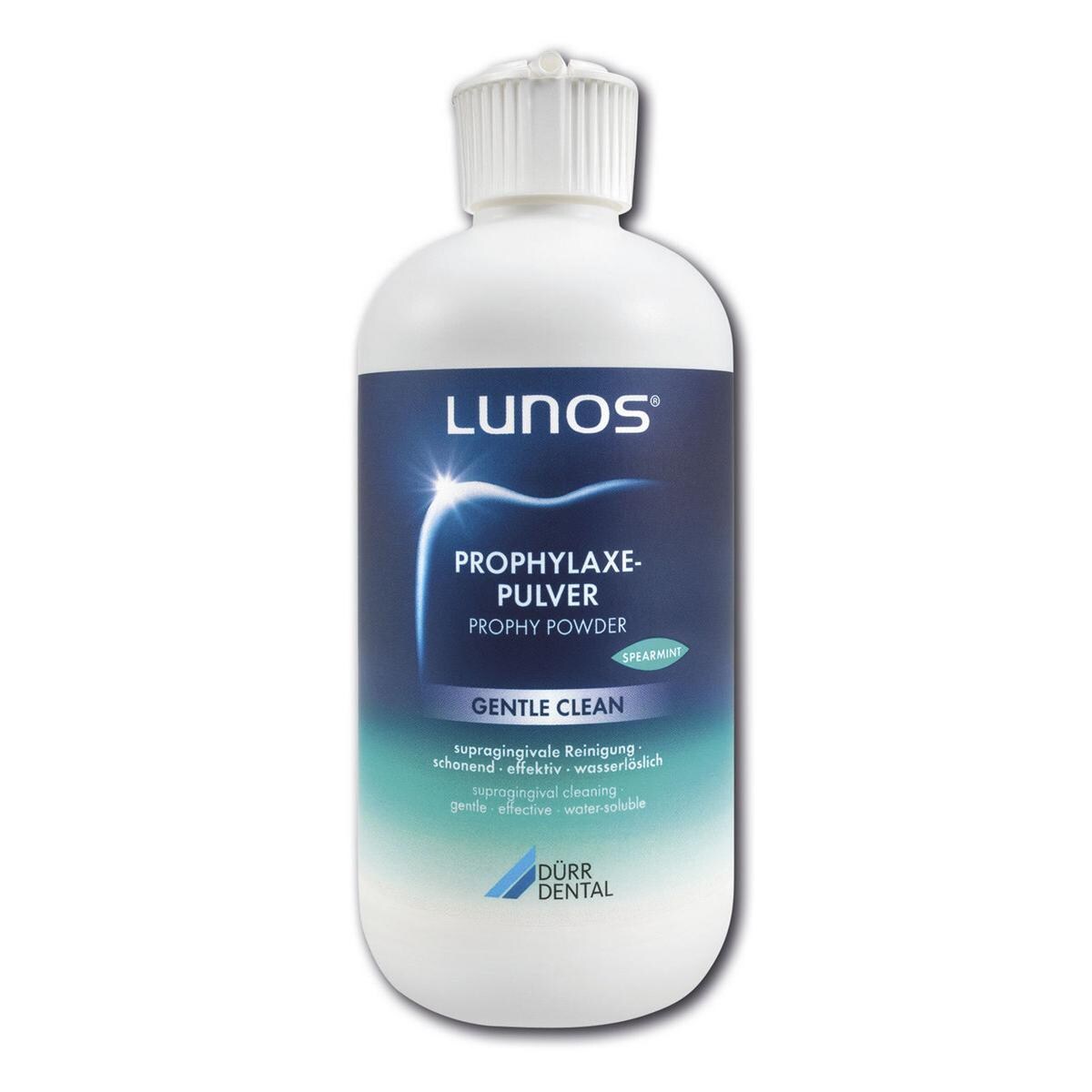 Lunos® Prophylaxepulver Gentle Clean - Spearmint, Flaschen 4 x 180 g