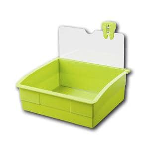 Dentalarbeitsschale 210 mit Platte und Zahnclip - Lindgrün