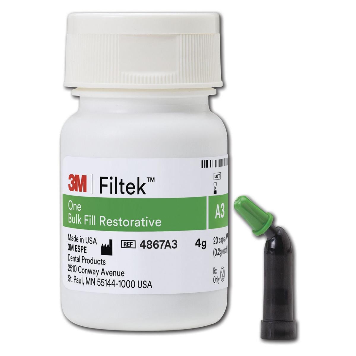 3M™ Filtek™ One Bulk Fill, Kapseln - A3, Kapseln 20 x 0,2 g