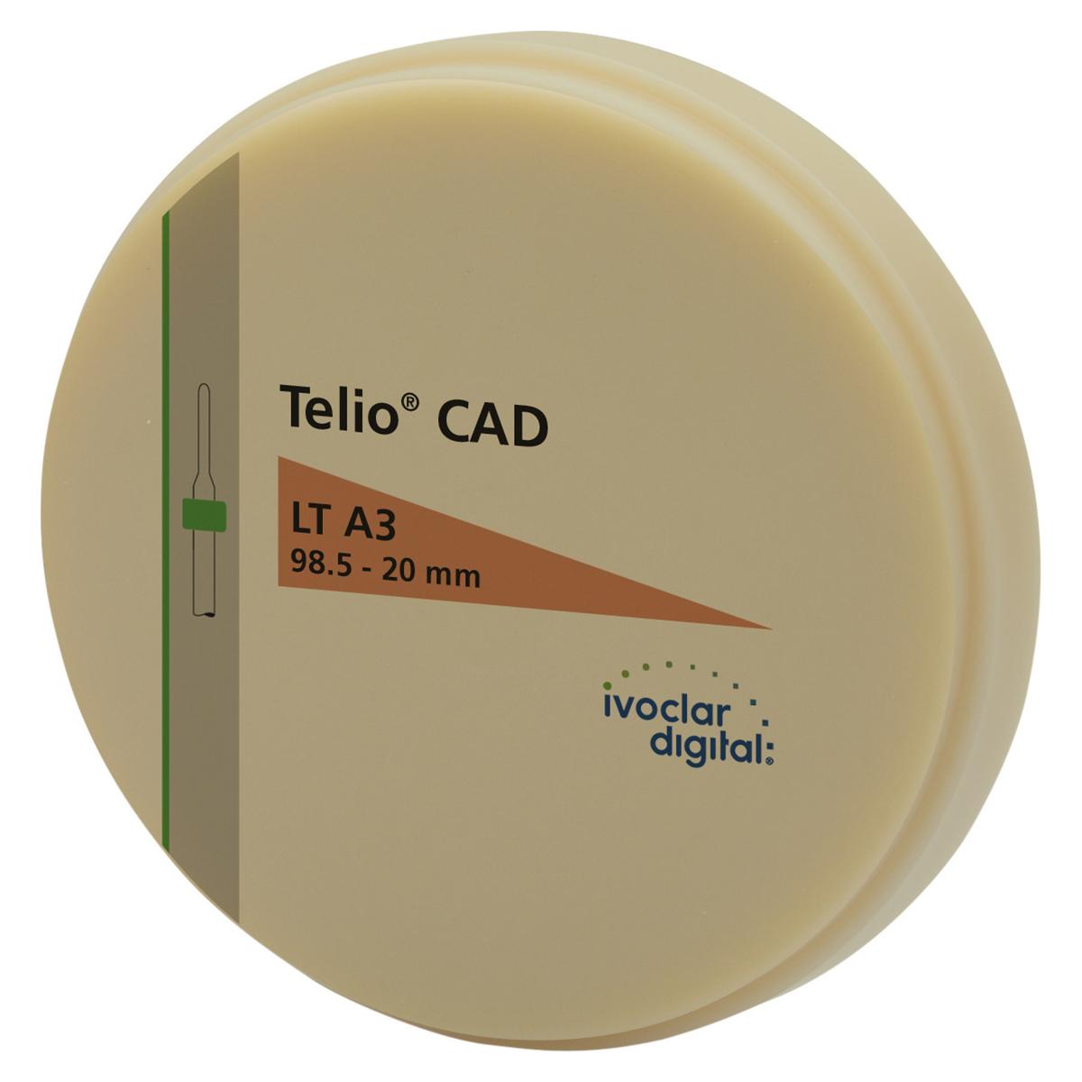 Telio® CAD LT Ø 98.5 mm - A3, Stärke 20 mm