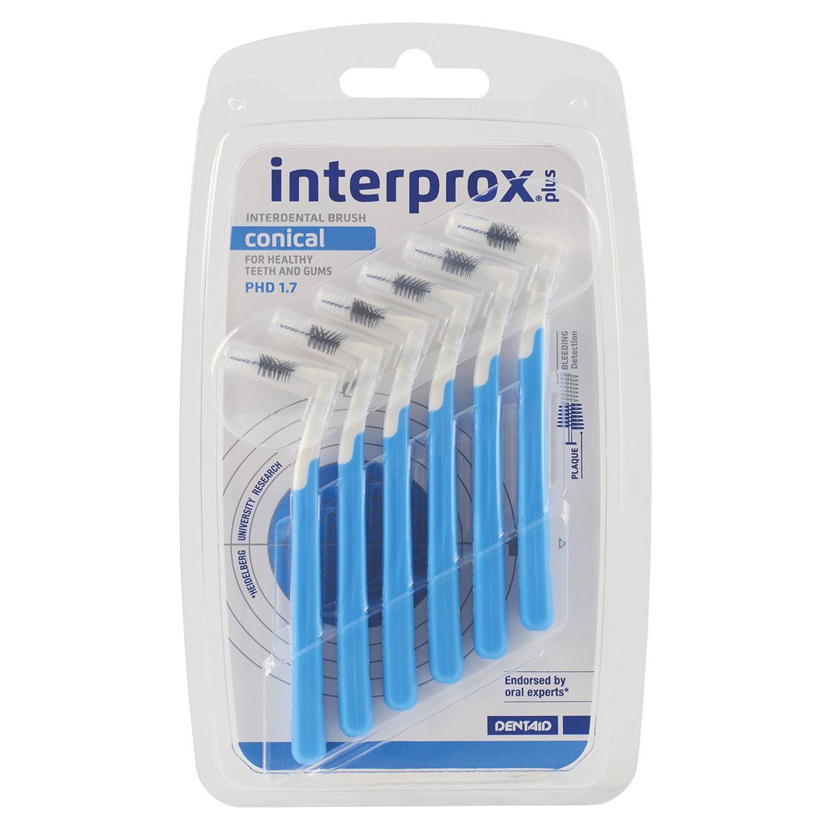 interprox® plus - Blau - conical, Packung 12 x 6 Stück