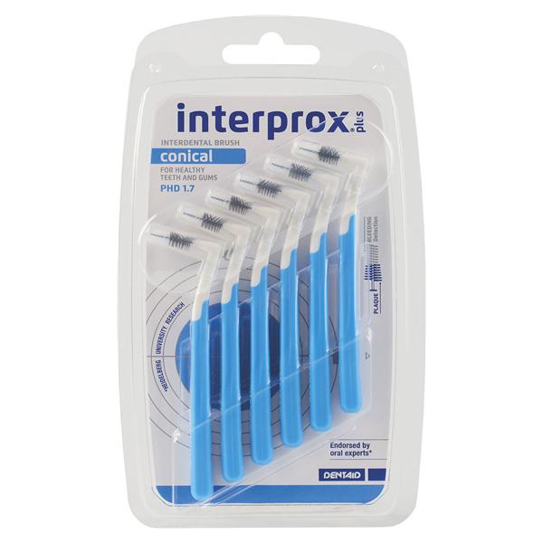 interprox® plus - Blau - conical, Packung 12 x 6 Stück