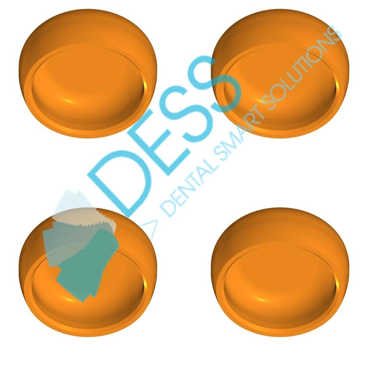 Retentionseinsätze - Orange (910 g), Packung 4 Stück