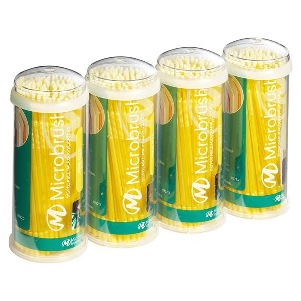 Microbrush® Röhrenserie - Nachfüllpackung - Gelb, fein, Ø 1,5 mm, Packung 400 Stück