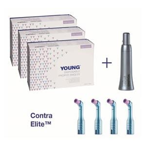 Young™ Einweg-Prophylaxe-Winkelstück - Starter Kit - Contra Elite, soft, Kontrawinkel
