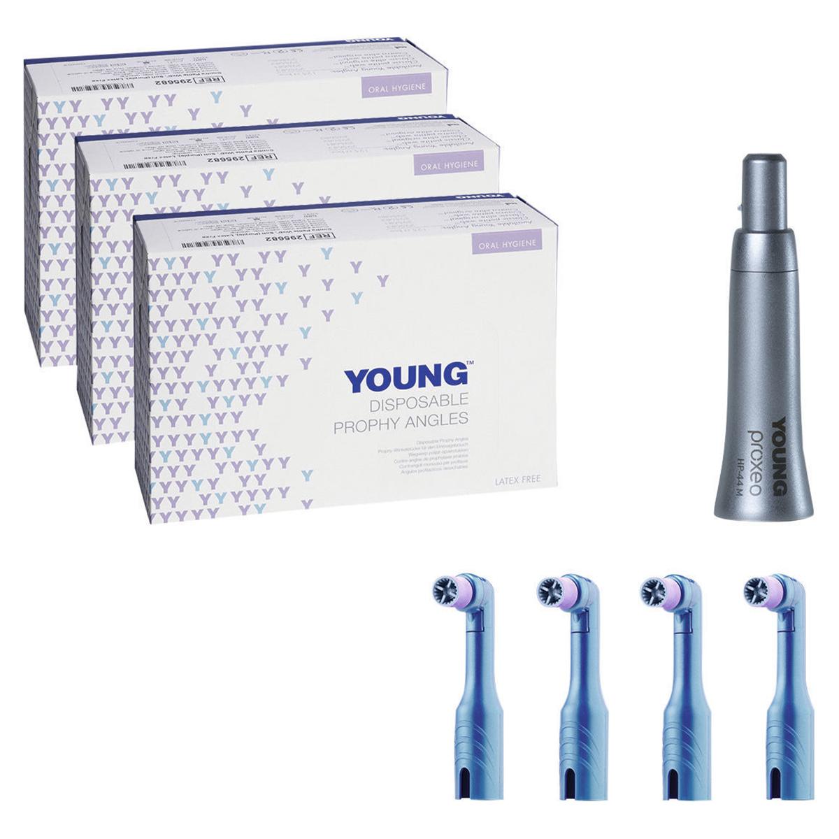 Young™ Einweg-Prophylaxe-Winkelstück - Starter Kit - Classic Elite, soft, gerade