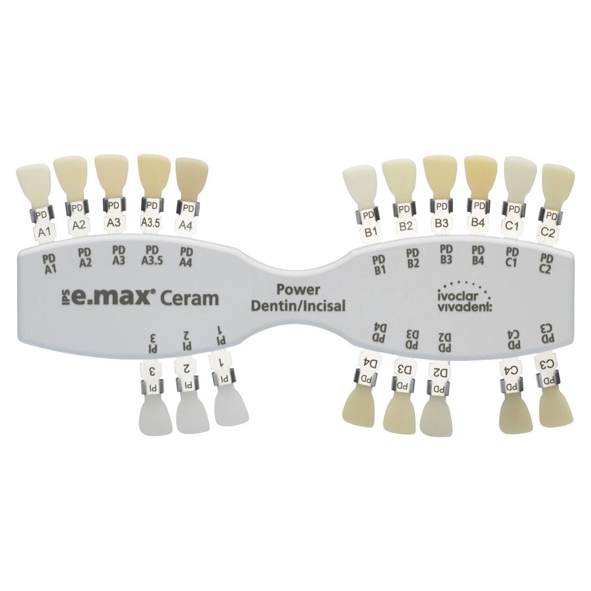 IPS e.max® Ceram Farbschlüssel - Für Power Dentin / Incisal