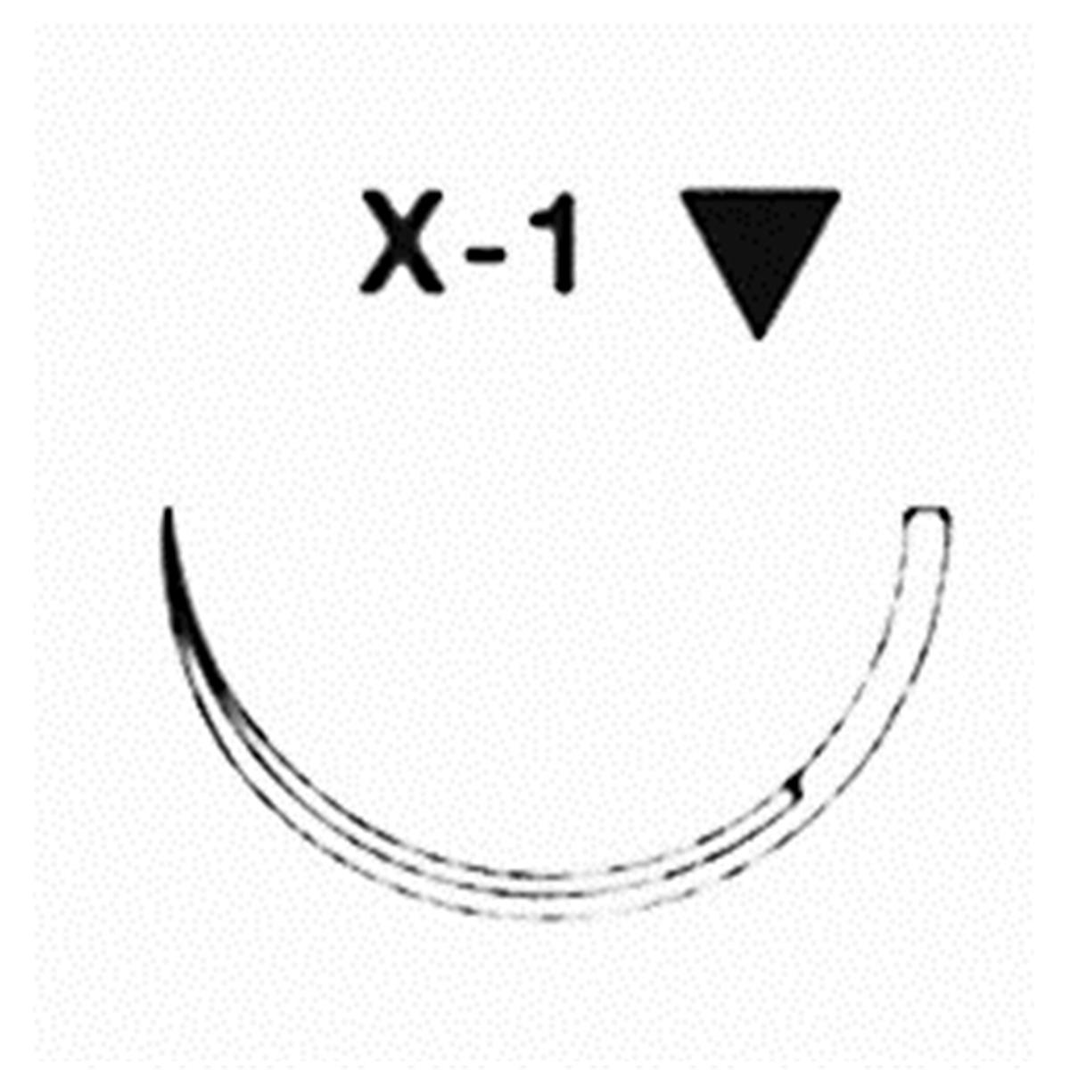 ETHILON blau, monofil - Nadeltyp X1 - USP 3-0, Länge 45 cm, Packung 12 Stück