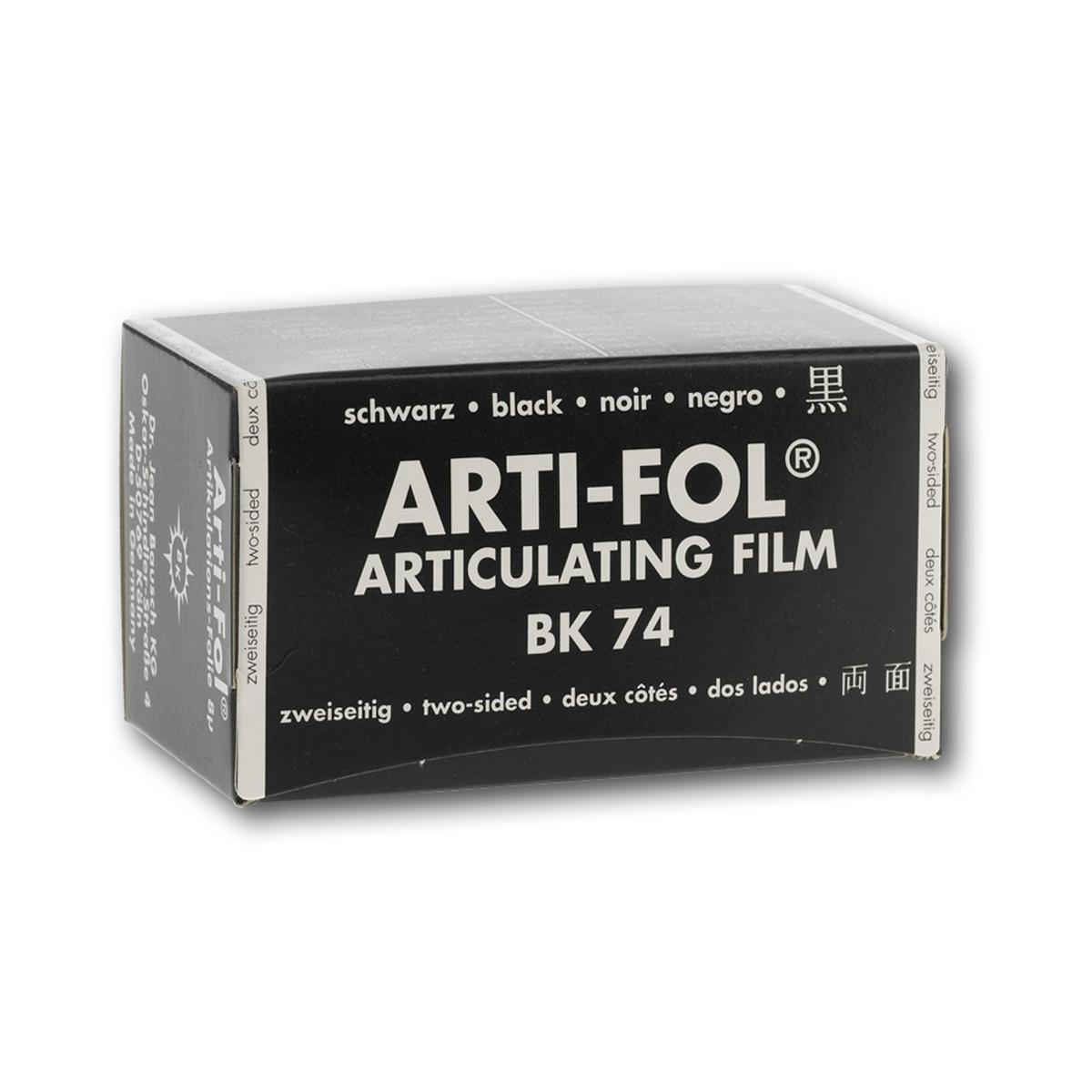 Bausch Arti-Fol® zweiseitig 75 mm - BK 74, schwarz, Rolle 15 m