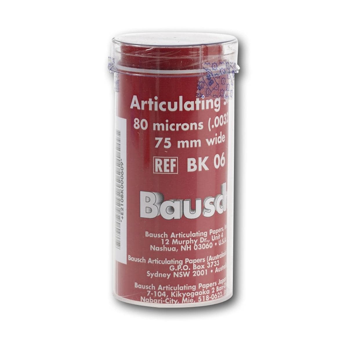 Bausch Artikulationsseide - BK 06, rot, Rolle 80 breit, 3 m