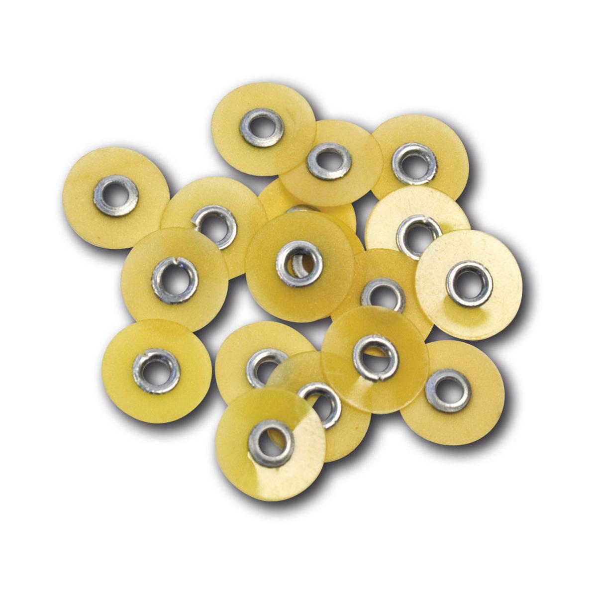 HS-Finier- und Polierscheiben Standard - Nachfüllpackung - Gelb - fein, Ø 9,5 mm, Packung 85 Stück