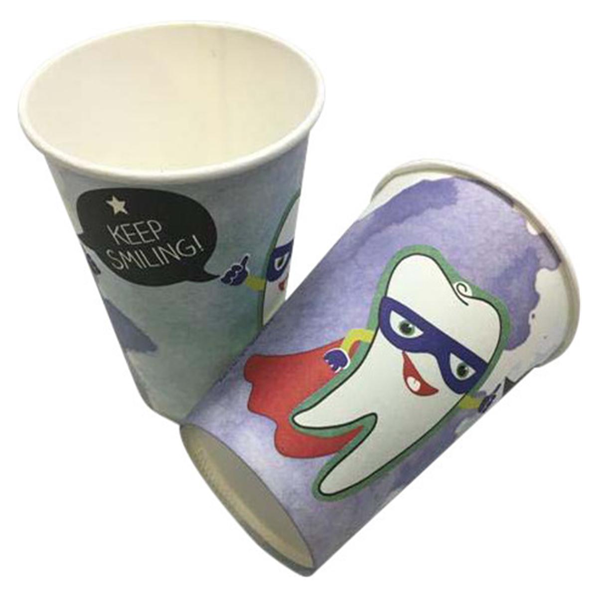 Mundspülbecher Hartpapier - Nachfüllpackung - KeepSmiling, Stange 100 Stück