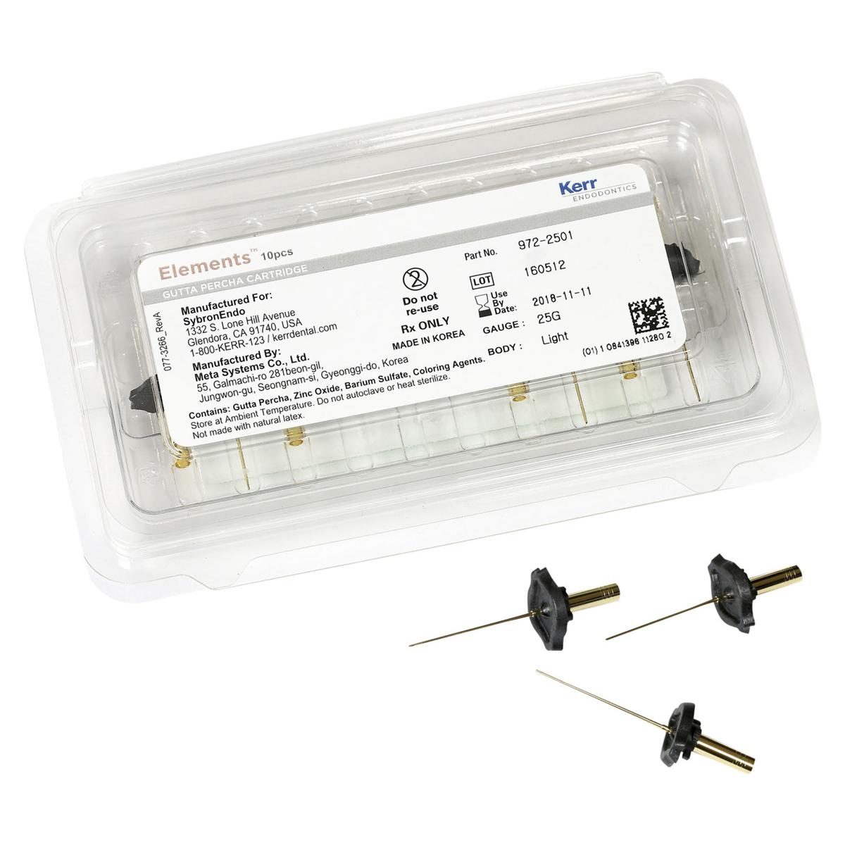 Elements™ Guttapercha-Kartuschen, GOLD - Light Body, 25G, Kartuschen 10 Stück