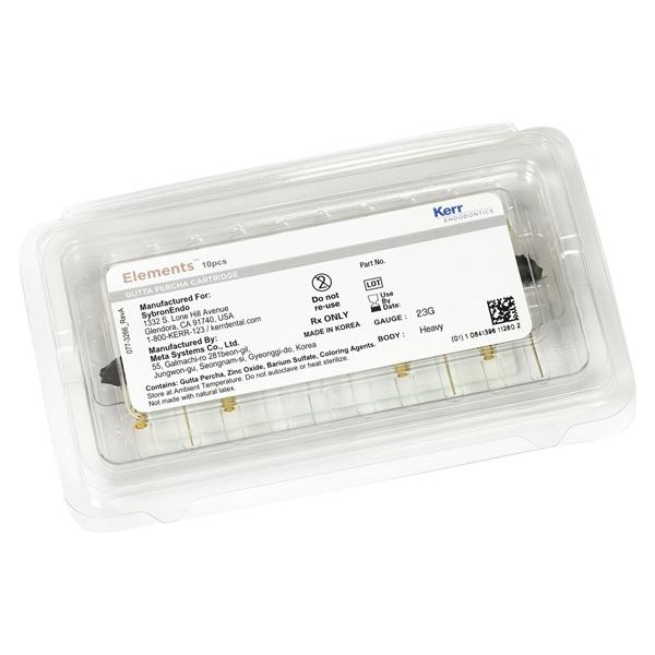 Elements™ Guttapercha-Kartuschen, GOLD - Heavy Body, 23G, Kartuschen 10 Stück