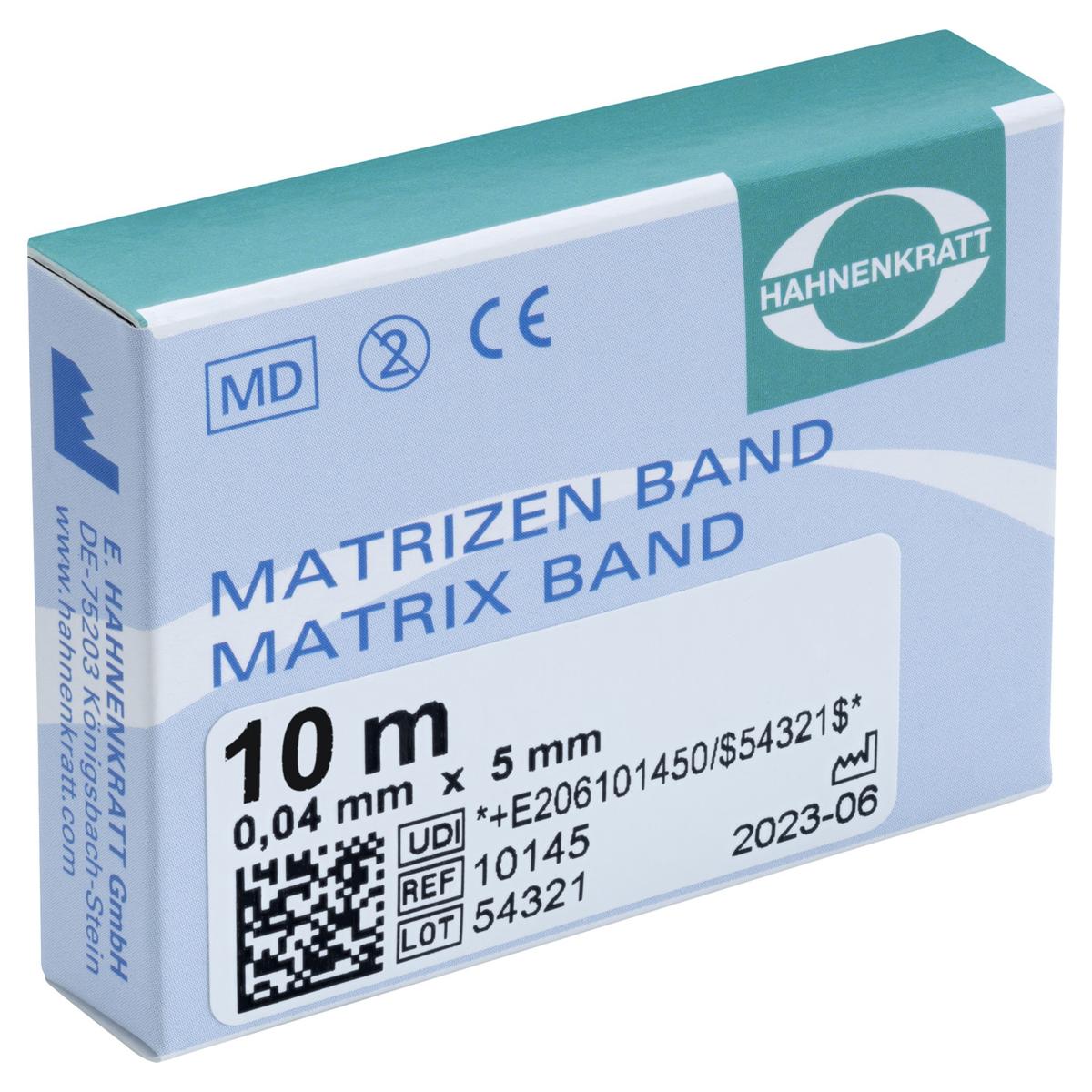 Matrizenband Hahnenkratt - Rolle 10 m - Breite 5 mm, Stärke 0,04 mm