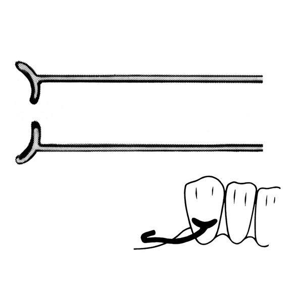 Klammern - Form J schräg, Ø 0,8 mm, Packung 10 Stück