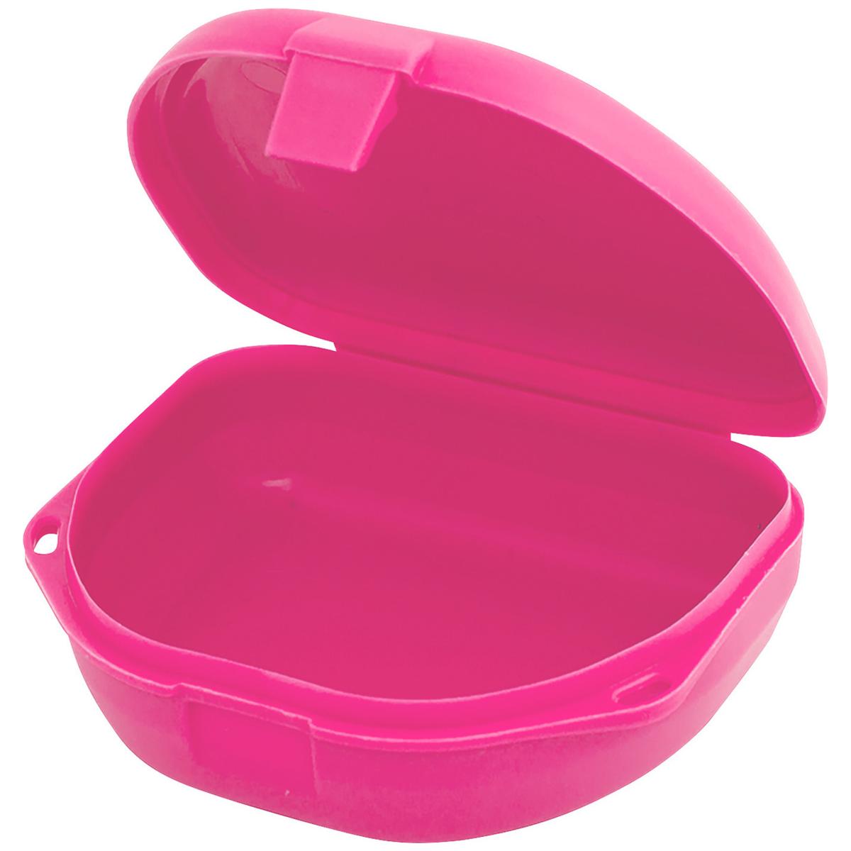 Flache Retainer-Box, 2,5 x 7,6 mm - Neon pink, Packung 12 Stück