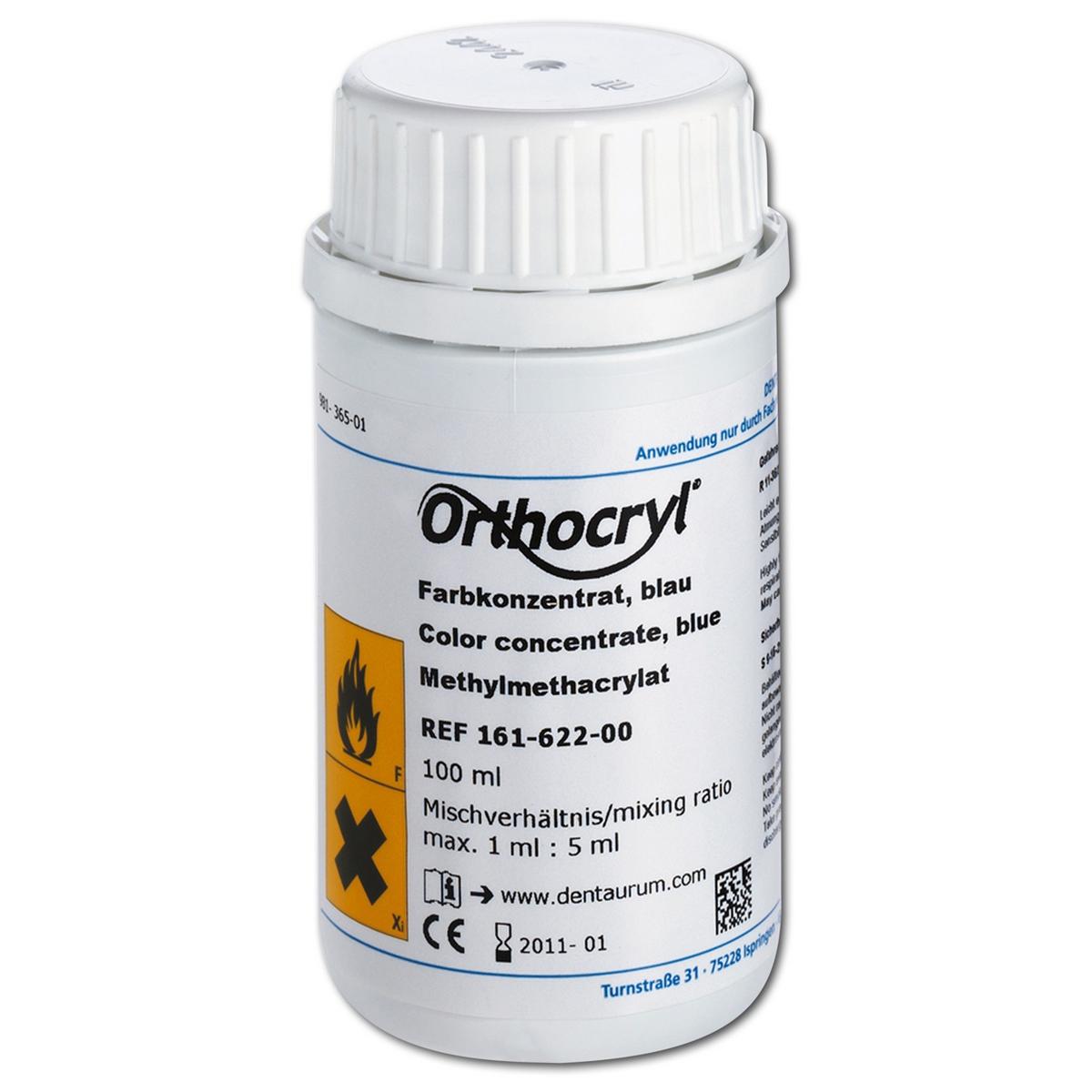 Orthocryl® Farbkonzentrat - Blau, Flasche 100 ml