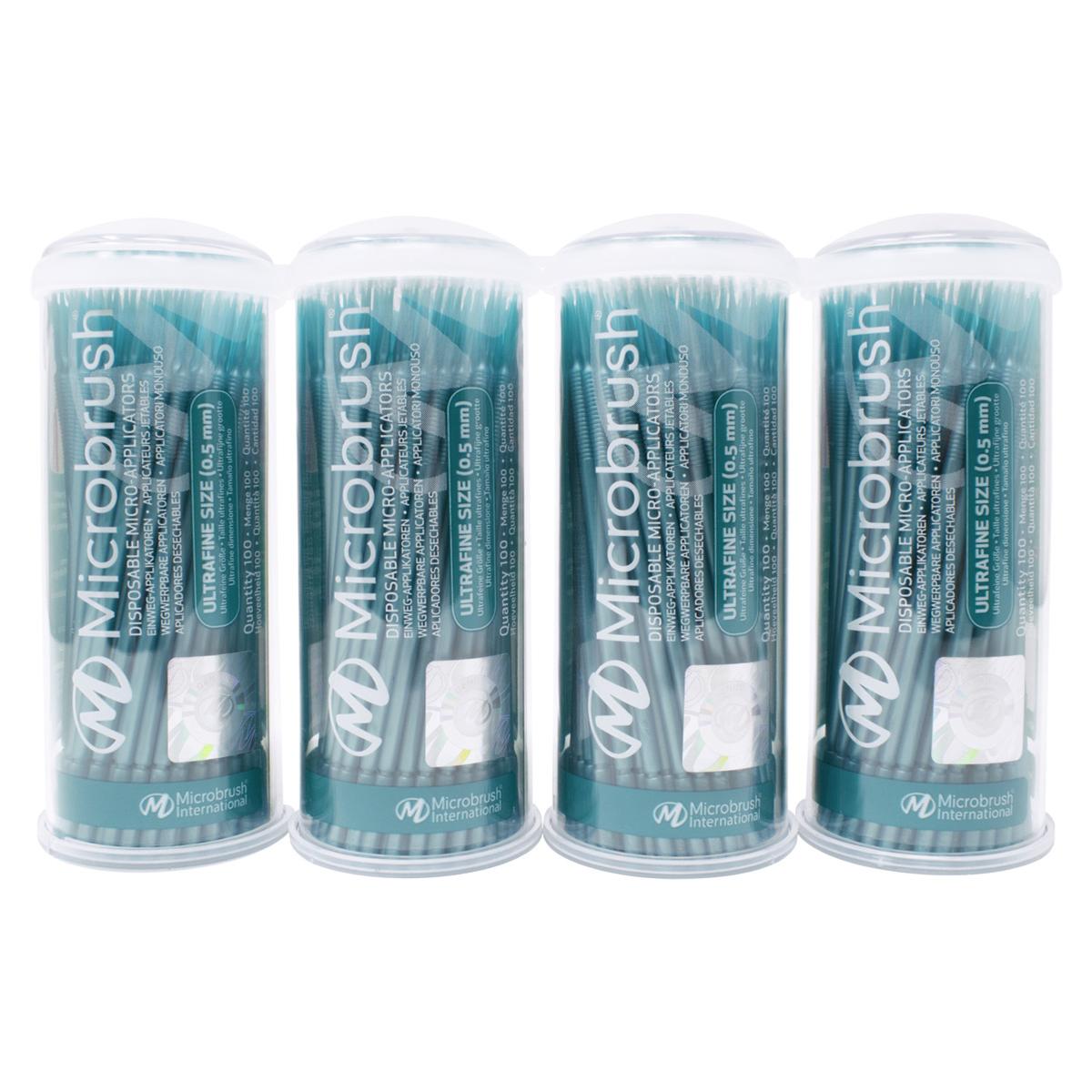 Microbrush® Röhrenserie - Nachfüllpackung - Petrol, ultrafein, Ø 0,5 mm, Packung 400 Stück